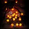 Halloween Pumpkin String Lights, 30 LED 16.4 FT 8 Modes Timer 3D Waterproof Orange Jack-O-Lantern Battery Operated Decorative Twinkle Lights for Indoor Bedroom Camper Decor Party Decorations